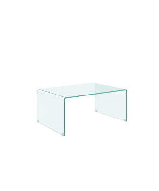  - Galaxy curved glass coffee table 80x45x35 cm