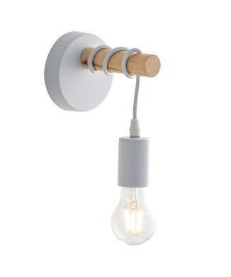 ARIZONA WOOD WALL LAMP 1XE27 14.5X18CM