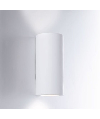 WHITE TUBULAR BANJIE WALL LAMP 2XGU10 7.5X7.5X16CM