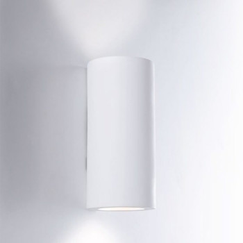 WHITE TUBULAR BANJIE WALL LAMP 2XGU10 7.5X7.5X16CM