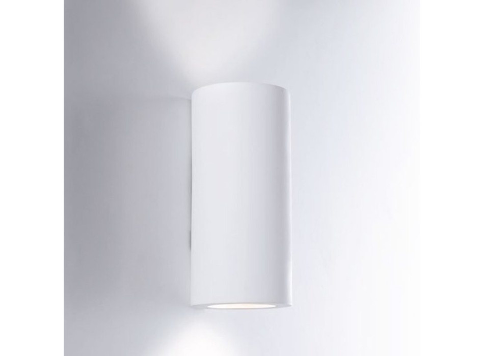 WHITE TUBULAR BANJIE WALL LAMP 2XGU10 7.5X7.5X16CM