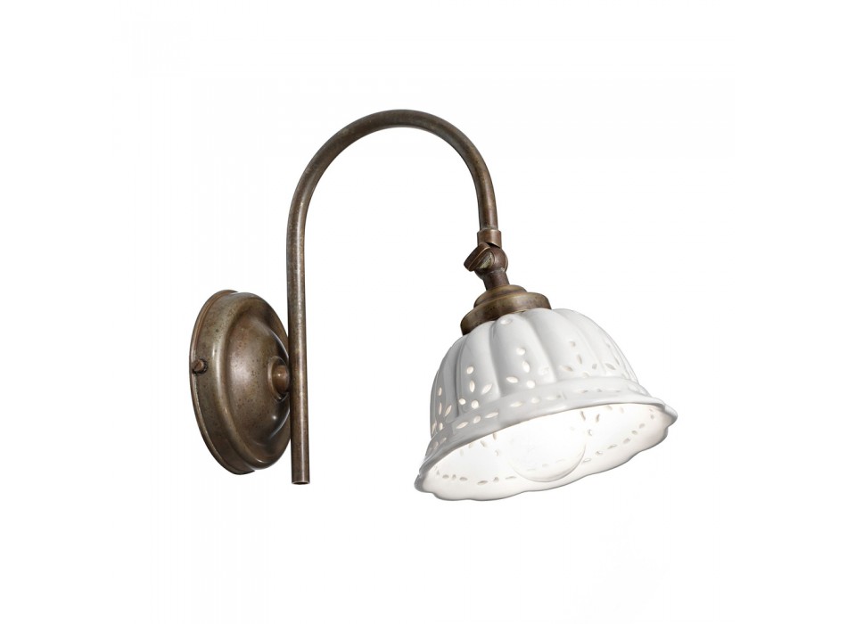 Curved ceramic wall light ANITA 061.19.OC IL FANALE