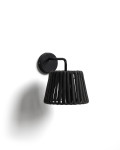 Aldet outdoor wall light in flat rope and metal