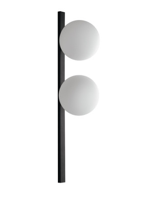 WALL LIGHT ENOIRE BLACK/OPAL 2XE14 14X14X60CM