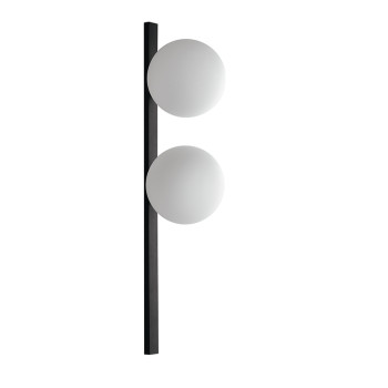 WALL LIGHT ENOIRE BLACK/OPAL 2XE14 14X14X60CM