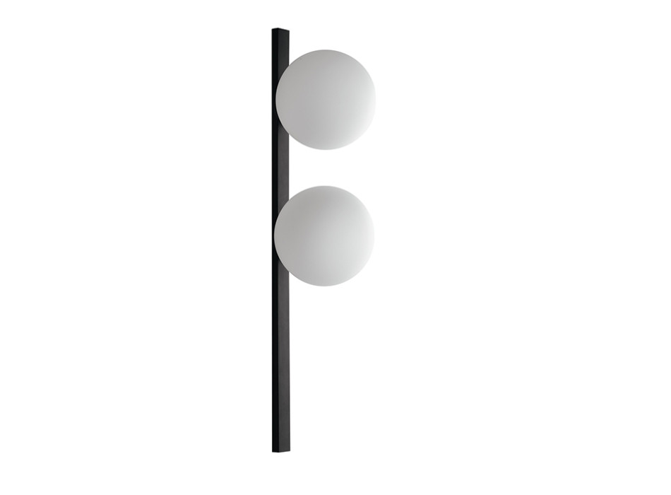 WALL LIGHT ENOIRE BLACK/OPAL 2XE14 14X14X60CM