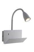 WHITE FLEXIBLE GULP WALL LIGHT WITH USB 2A 1XGU10 23X27X49CM