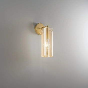 MAGIC WALL LIGHT GOLD/AMBER 1XE27 15,5X15,5X30X3CM
