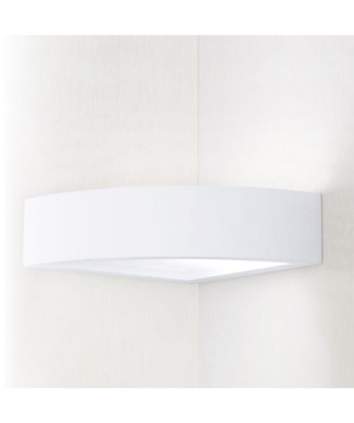 WHITE MYKONOS WALL LIGHT 1XE14 21X21X7CM