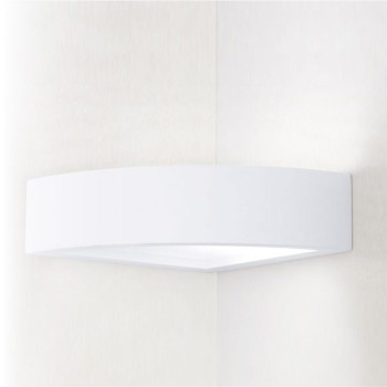 WHITE MYKONOS WALL LIGHT 1XE14 21X21X7CM