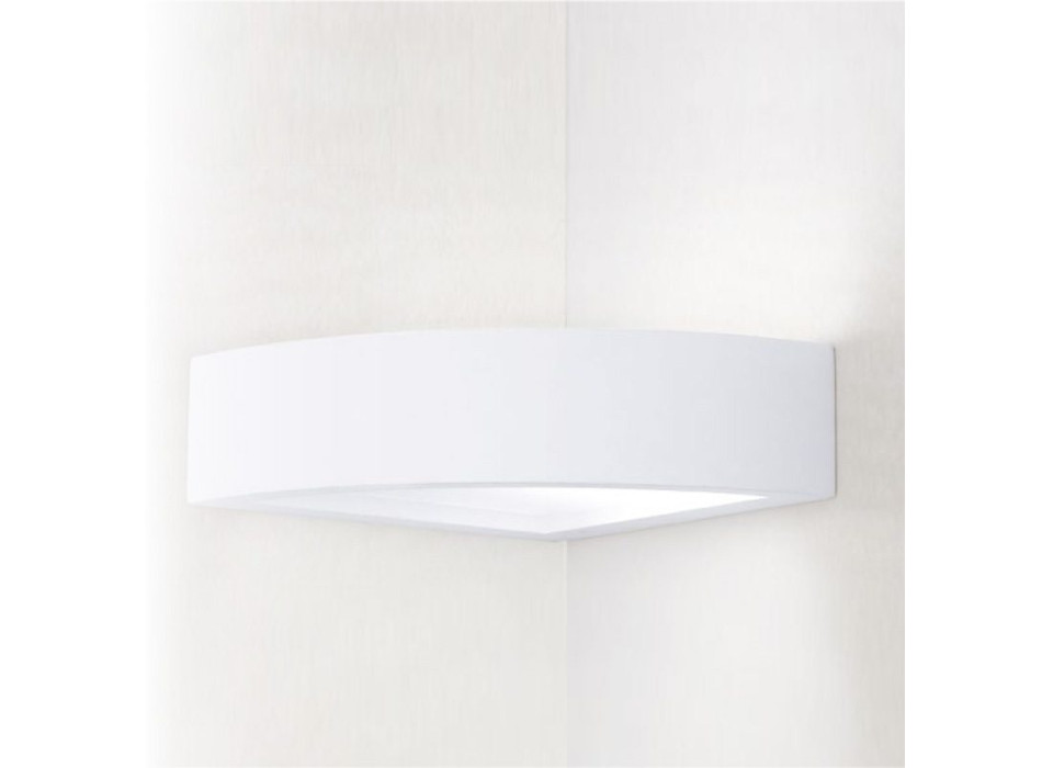 WHITE MYKONOS WALL LIGHT 1XE14 21X21X7CM