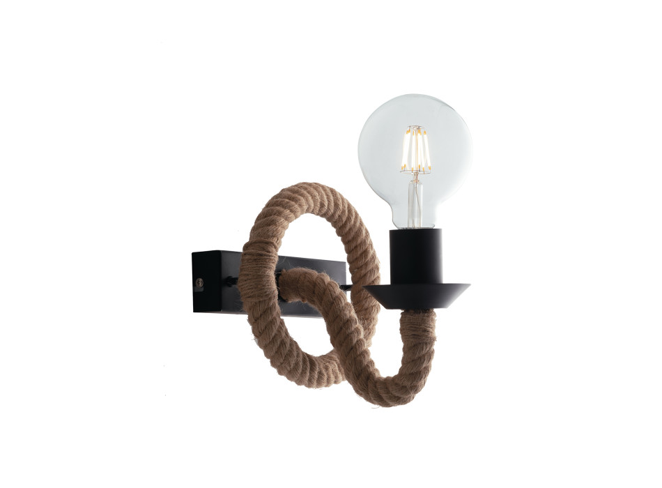 APPLIQUE ROPE HEMP 1XE27 16,7X8,7X12,9CM