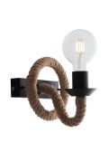 APPLIQUE ROPE HEMP 1XE27 16,7X8,7X12,9CM