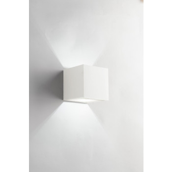 WHITE RUBIK WALL LIGHT 1XG9 11.5X11.5X11.5CM