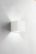 WHITE RUBIK WALL LIGHT 1XG9 11.5X11.5X11.5CM