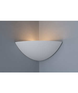 SANTORINI WHITE WALL LIGHT 1XE14 29X21X11.5CM