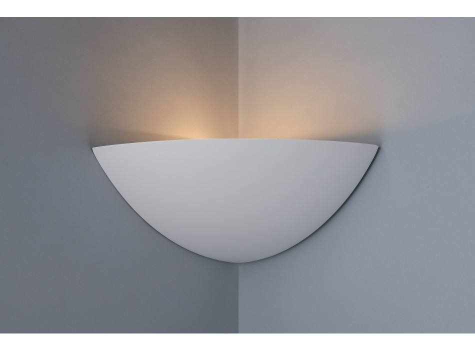 SANTORINI WHITE WALL LIGHT 1XE14 29X21X11.5CM