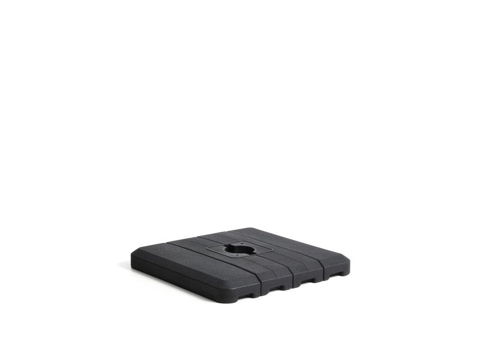 Alfaz black plastic off-center umbrella base 98 x 98 cm