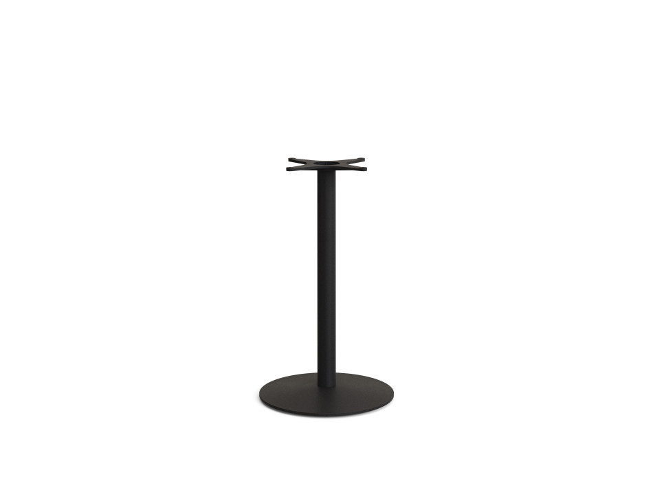 Esilda high bar table base with round steel base with painted finish
