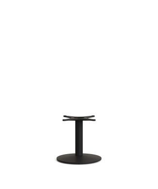Esilda auxiliary table base with round steel base with painted finish