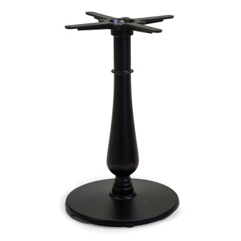 Oscar black round cast iron table base cm ø43h72 Vacchetti