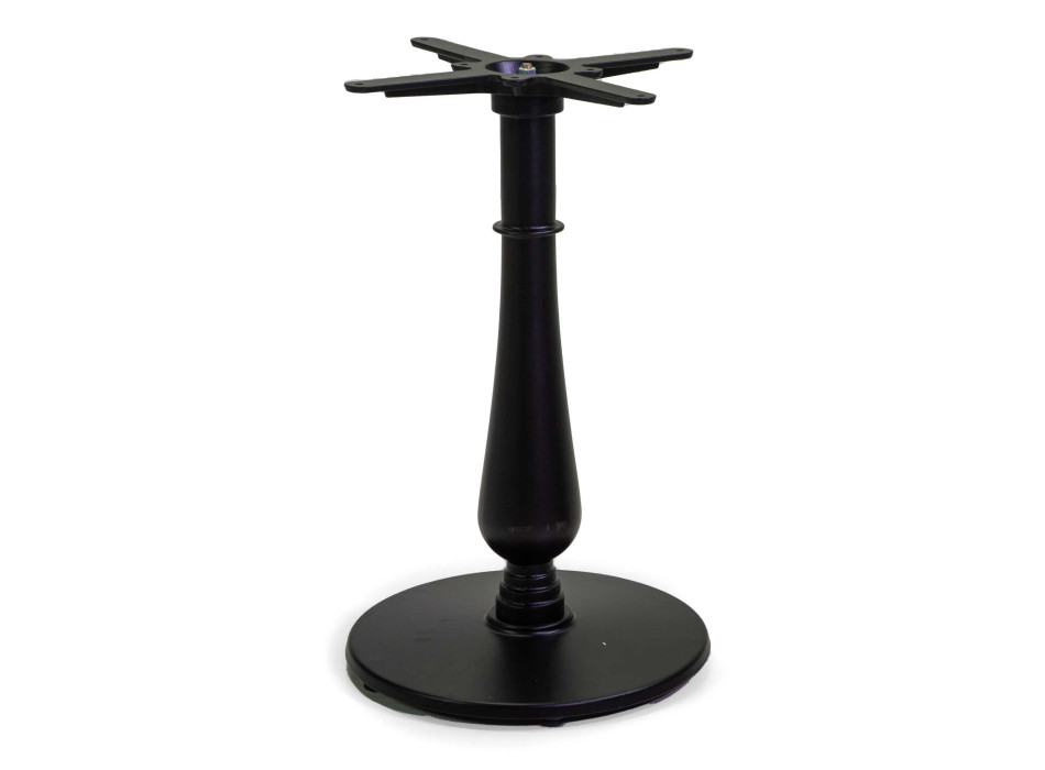Oscar black round cast iron table base cm ø43h72 Vacchetti
