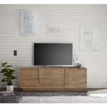 JUPITER 182x44x63 cm 2-drawer 1-door TV stand in walnut color