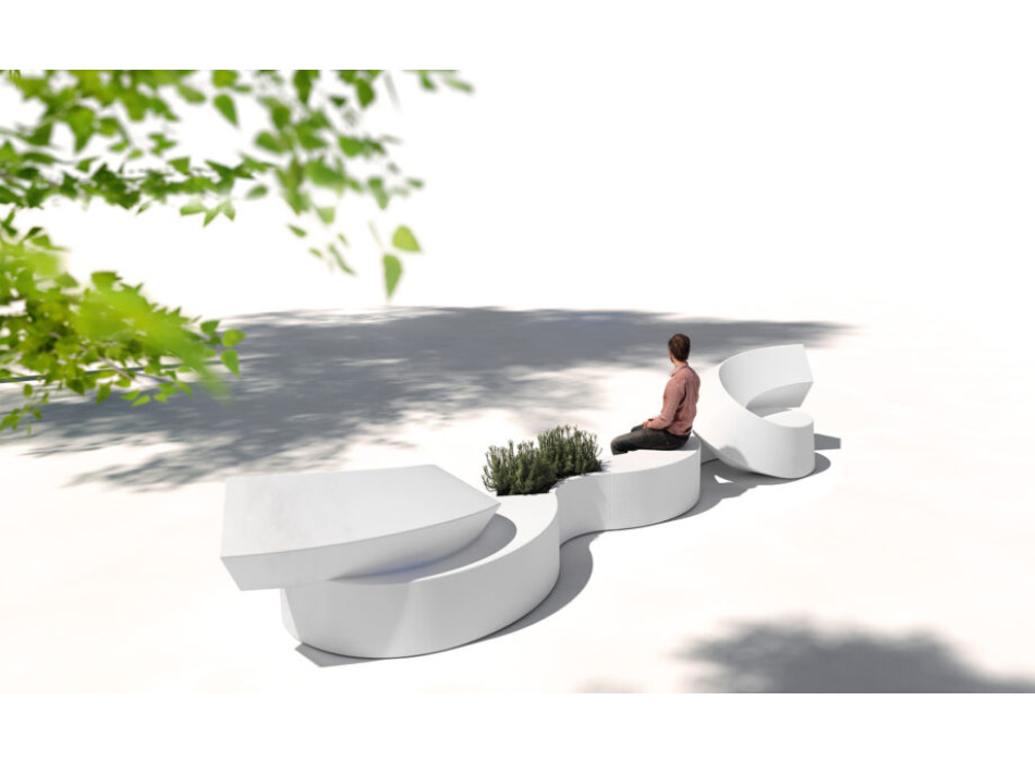 TWIST modular bench by Plust