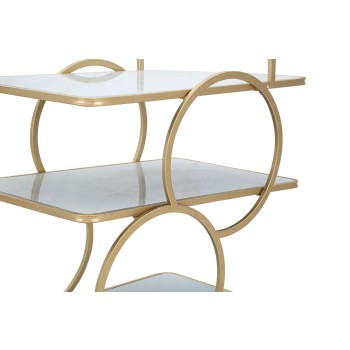 MARBLE GLASS TROLLEY