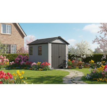 KETER NEWTON PLUS Double Tool Shed with Assembly Option