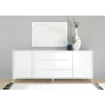 CITY-sideboard with 2 doors and 3 drawers