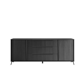 CITY-sideboard with 2 doors and 3 drawers