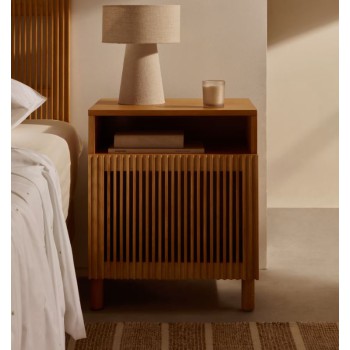 Beyla wooden bedside table THE SHAPE
