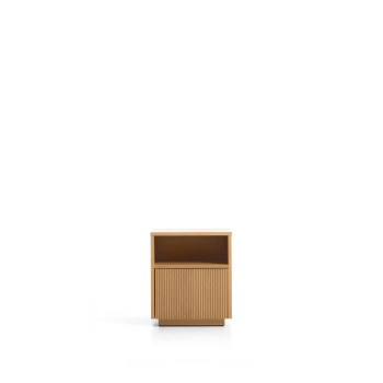 Helvine 1-drawer bedside table in oak veneer 45 x 52 cm FSC 100%