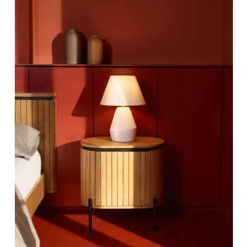 Licia wooden bedside table THE SHAPE
