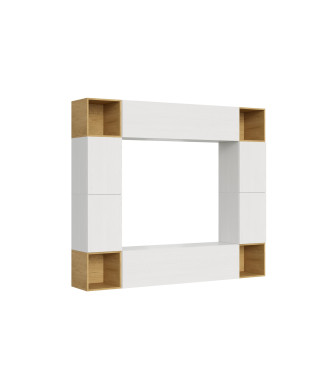 Isoka Compositions - Isoka A05 Living Room Wall Composition W.254 H.200 D.39.2