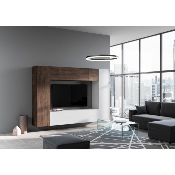 Isoka Compositions - Isoka A06 Living Room Wall Composition W.254 H.173.6 D.39.2