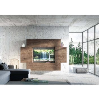 Isoka Compositions - Isoka A07 living room wall composition W.234 H.160 D.39.2