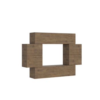 Isoka Compositions - Isoka A07 living room wall composition W.234 H.160 D.39.2