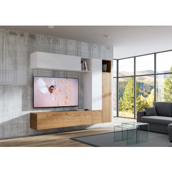 Isoka Compositions - Isoka A08 Living Room Wall Composition W.254 H.194 D.39.2