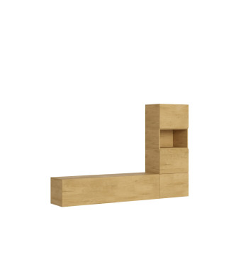 Isoka Compositions - Isoka A09 Living Room Wall Composition W.234 H.160 D.39.2