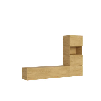 Isoka Compositions - Isoka A09 Living Room Wall Composition W.234 H.160 D.39.2