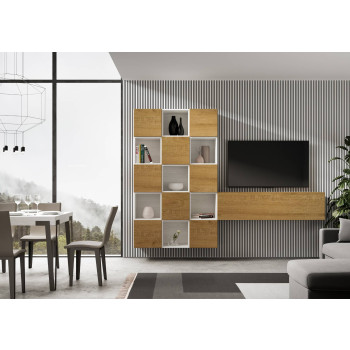 Isoka Compositions - Isoka A101 Living Room Wall Composition W.274 H.200 D.39.2