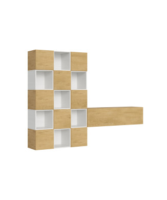 Isoka Compositions - Isoka A101 Living Room Wall Composition W.274 H.200 D.39.2