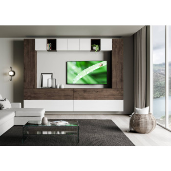 Isoka Compositions - Isoka A105 Living Room Wall Composition W.348 H.254 D.39.2