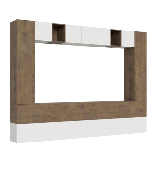 Isoka Compositions - Isoka A105 Living Room Wall Composition W.348 H.254 D.39.2