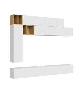 Isoka Compositions - Isoka A106 Living Room Wall Composition W.208 D.39.2