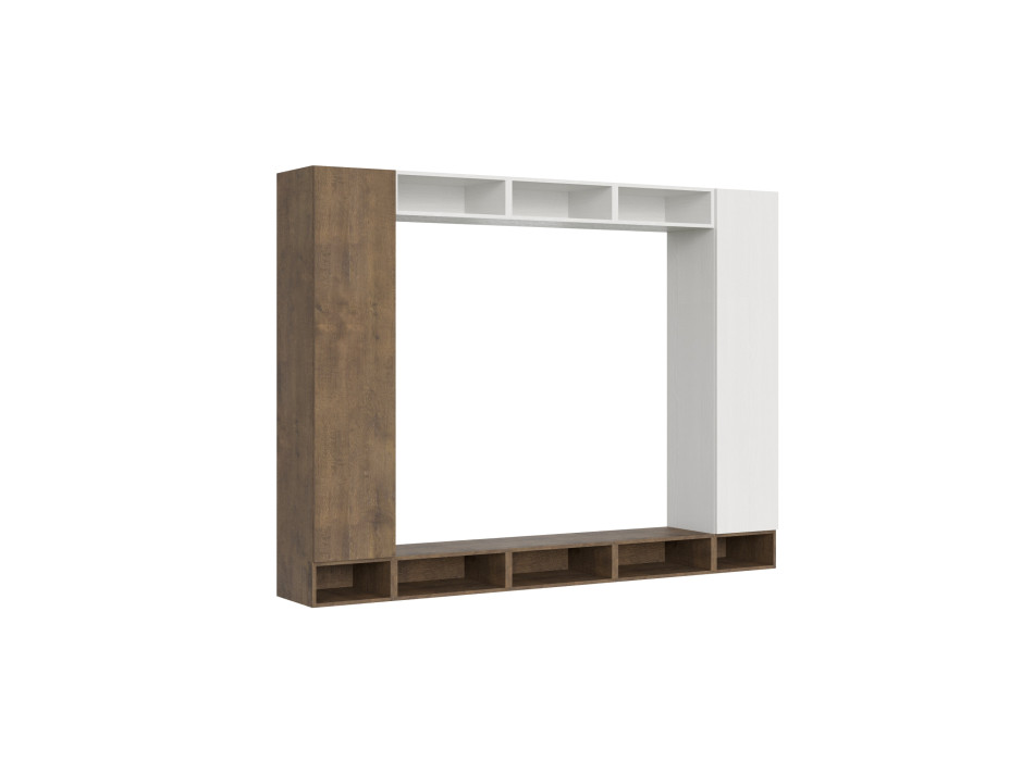 Isoka Compositions - Isoka A107 living room wall composition W.260 H.194 D.39.2