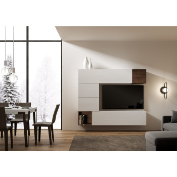 Isoka Compositions - Isoka A11 living room wall composition W.194 H.160 D.39.2