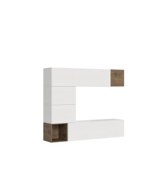 Isoka Compositions - Isoka A11 living room wall composition W.194 H.160 D.39.2